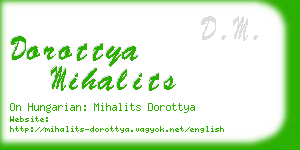 dorottya mihalits business card
